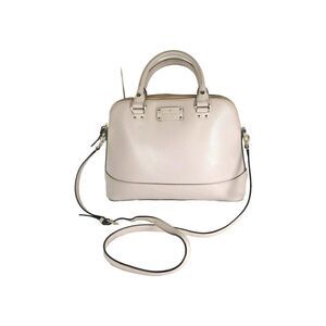 KATE SPADE NEW YORK Wellesley Rachelle ivory Leather Satchel Bag Purse